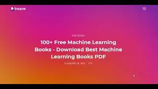 100+ books ML AI DL free DOWNLOAD || machine learning free book download 