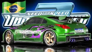 PODE COMEMORAR! O MELHOR JOGO DE CORRIDA FINALMENTE TÁ DUBLADO EM PORTUGUÊS! (NFS UNDERGROUND 2)