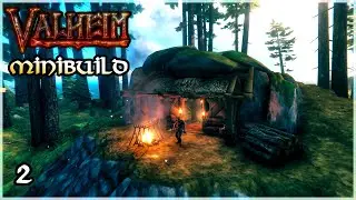 Building a Cozy TROLL CAVE Tiny House [Valheim MiniBuild Ep. 2]