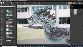 Unreal Engine 4, Control rig: Dragon morphs to Wyvern