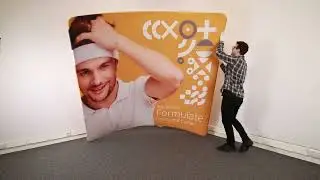 Photocall curvo textil
