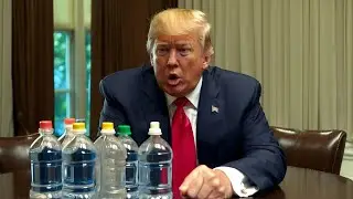 Donald Trump Drinking Water - AI generated