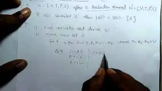 Simplification of CFG and Tricks for null-elimination and unit production