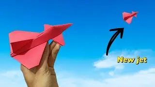 How to make a fighter jet paper airplane - King paper airplane / Origami flying paper jet