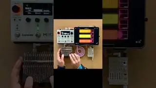 Thumb piano live looping with Colour Palette, H90, Loopy Pro, and TX-6 #shorts