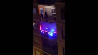 Guy blasting Caramelldansen out balcon u uwa uwa a! FULL VER