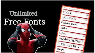 Unlimited Free Fonts and DOWLOAD ANY FONTS .
