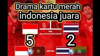 all gol final  indonesia vs thailand skor akhir 5 - 2 akhirnya indonesia juara seagames 2023