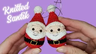 How to Crochet Santa Claus?! Toy keychain 