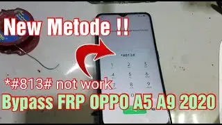 Bypass Google Account or FRP OPPO A5 2020 New Method Without PC || OPPO FRP solution *