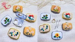 Tutorial on Creating Beautiful Hand Embroidered Mirrors - Jewelry Boxes for Beginners