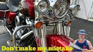Removed HD Fork Wind Deflector/Fangs. BIG MISTAKE