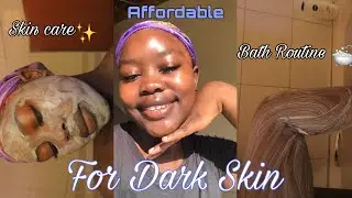 #vlogtober 5: My affordable skin care+ bath routine | Hlu Lanie is l South African YouTuber
