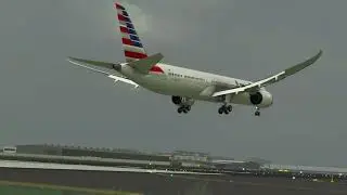 Microsoft Flight Simulator - American Airlines Landing Tokyo With Storms!!
