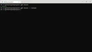 Git rename branch