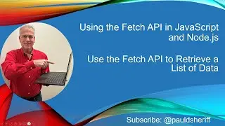 Lesson 4: Use the Fetch API to Retrieve Data
