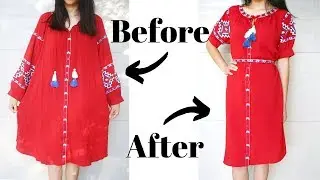 Refashion DIY Simple and Easy Dress Upcycle | Sewing Tutorial