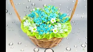 💖КОРЗИНА ПОДСНЕЖНИКОВ из ЗЕФИРА!🌷💘 Прекрасный подарок к любому ПРАЗДНИКУ!