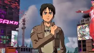 🔥EREN YEAGER SKIN AND ODM GEAR IN FORTNITE - GAMEPLAY