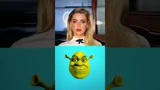 turning ✨ Amber Heard into ✨ SHREK ✨ and she looks so adorable ✨ | SWISA #shorts