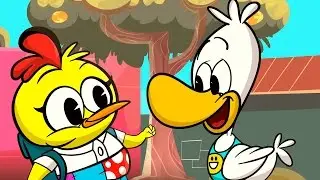 IBA UN POLLITO PARA LA ESCUELA canciones infantiles de animales, rondas infantiles de animales
