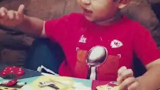 ABC song by a toddler