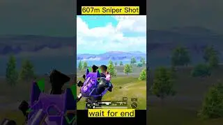 607m Sniper Shot - pubg long sniper shot #pubgmobile #bgmi #gameloop90fps