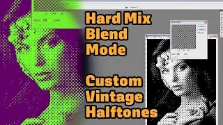 Vintage Custom Halftones - Photoshop's Hard Mix Blend Mode Killer App
