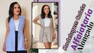 PART1: MODELAGEM COLETE ALFAIATARIA (Alongado)
