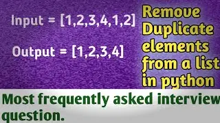 Remove duplicate elements from list in python using set