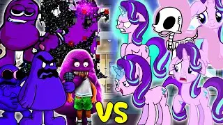 Grimace Shake VS Starlight Glimmer - ALL PHASES | Friday Night Funkin' | FNF Purple Characters