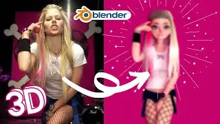 I Made a 3D Model Of Avril Lavine in Blender! (And it's VRChat compatible!)