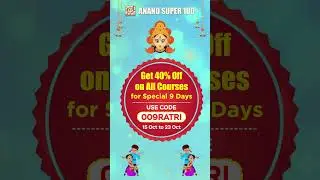 NAVRATRI SPECIAL OFFER GET 40% OFF ON ALL COURSES AVAIL IT NOW.