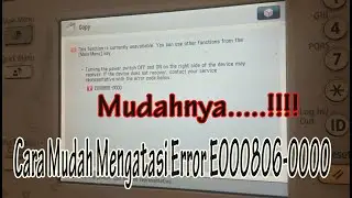 How to Resolve Error E000806-000 on the Canon IR Advance 6065 Photocopier