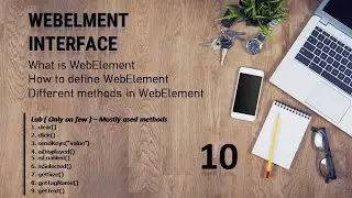 WebElement in Selenium II What is WebElement , How to Define , Different methods in WebElement II Au