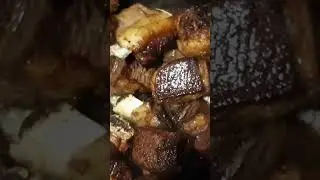 Говяжьи рёбра с картошкой  в казане