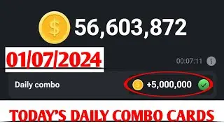 HAMSTER KOMBAT DAILY COMBO CARDS FOR TODAY 01/07/2024