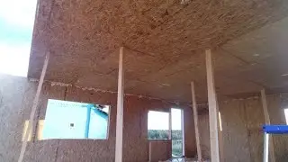 Дом из сип панелей 6 на 8/ростверк/полы/стены