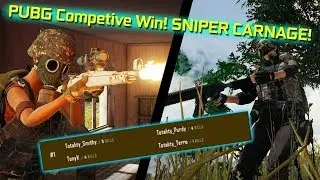 Competitive PUBG Win Game - 17 kills! SNIPER CARNAGE