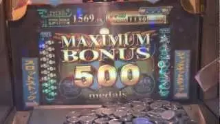 【メダルゲーム】奇跡が起きた！７７７で５０球達成！　MAXIMUM　BONUS