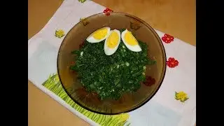 Весенний салат из крапивы