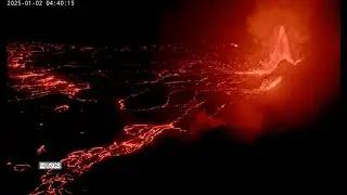 [V1cam] Kīlauea volcano, Hawaii (west Halemaʻumaʻu crater)
