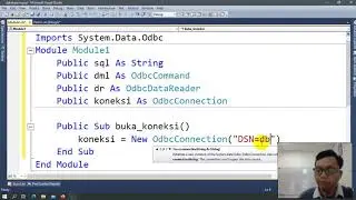 How to connection database mysql to vb net with odbc connector