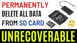 How to Delete/Erase Data Permanently from SD Card, Memory Card or USB Drive [ Easily & Quickly ]