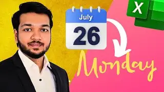 How to get the Day of the week, Month & Year in Excel from A given Date