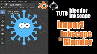 Tuto Inkscape-Blender : import inkscape illustration in blender and animate it