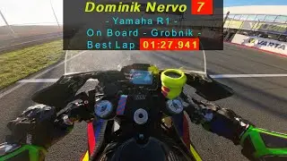 Dominik Nervo Yamaha R1 On Board Grobnik Best Lap 1:27.941