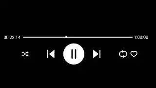 Spotify player overlay || music player overlay 1minute template