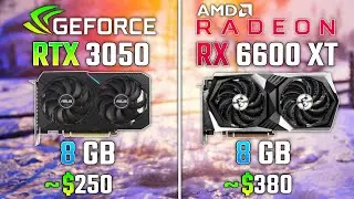 NVIDIA RTX 3050 vs RX 6600 XT | Test in 5 Games | 1440p