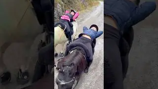 Taking a nap while riding😱😴 
